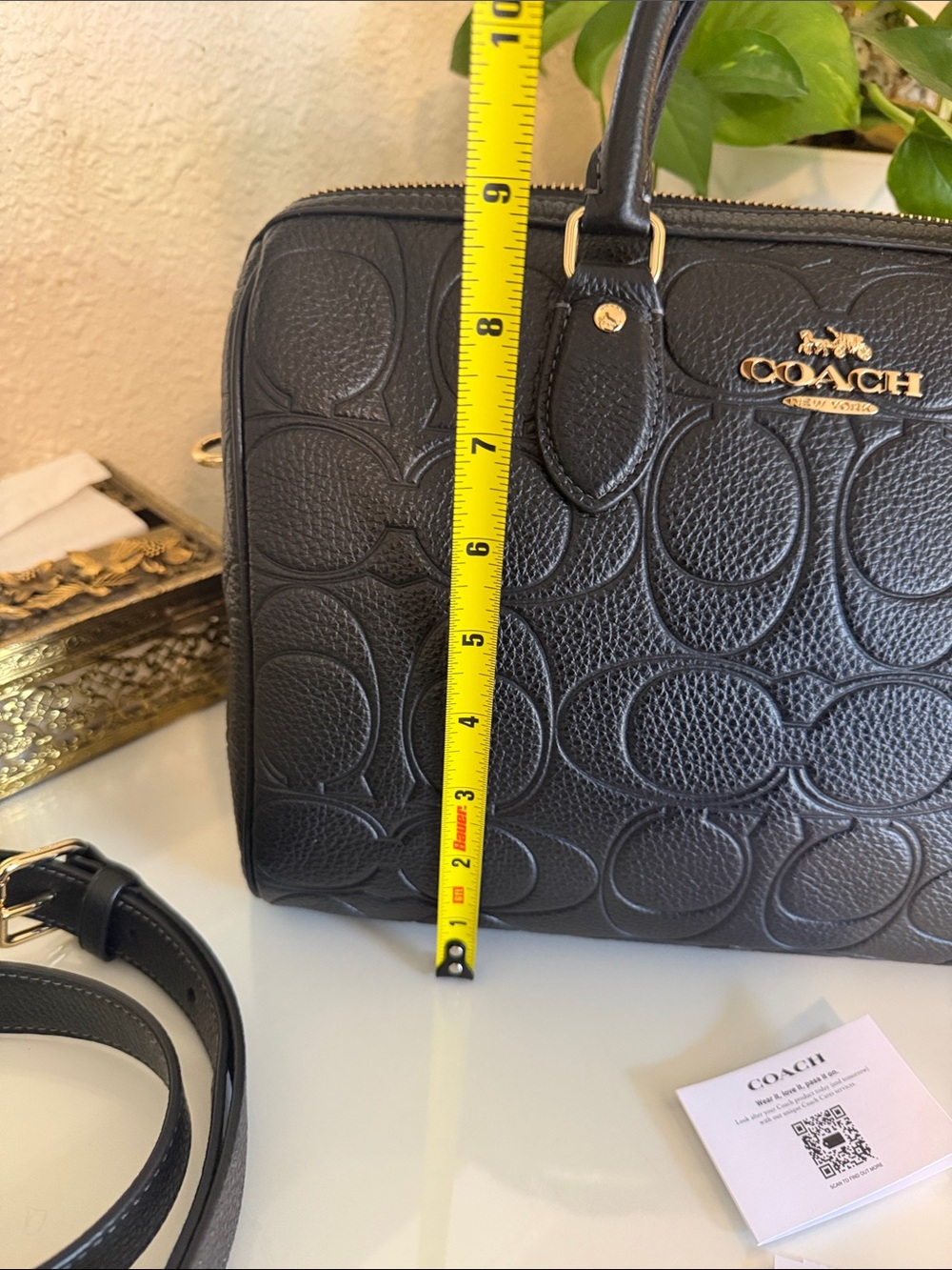New Large Coach  leather  Morgan signature C - Picture 11 of 11